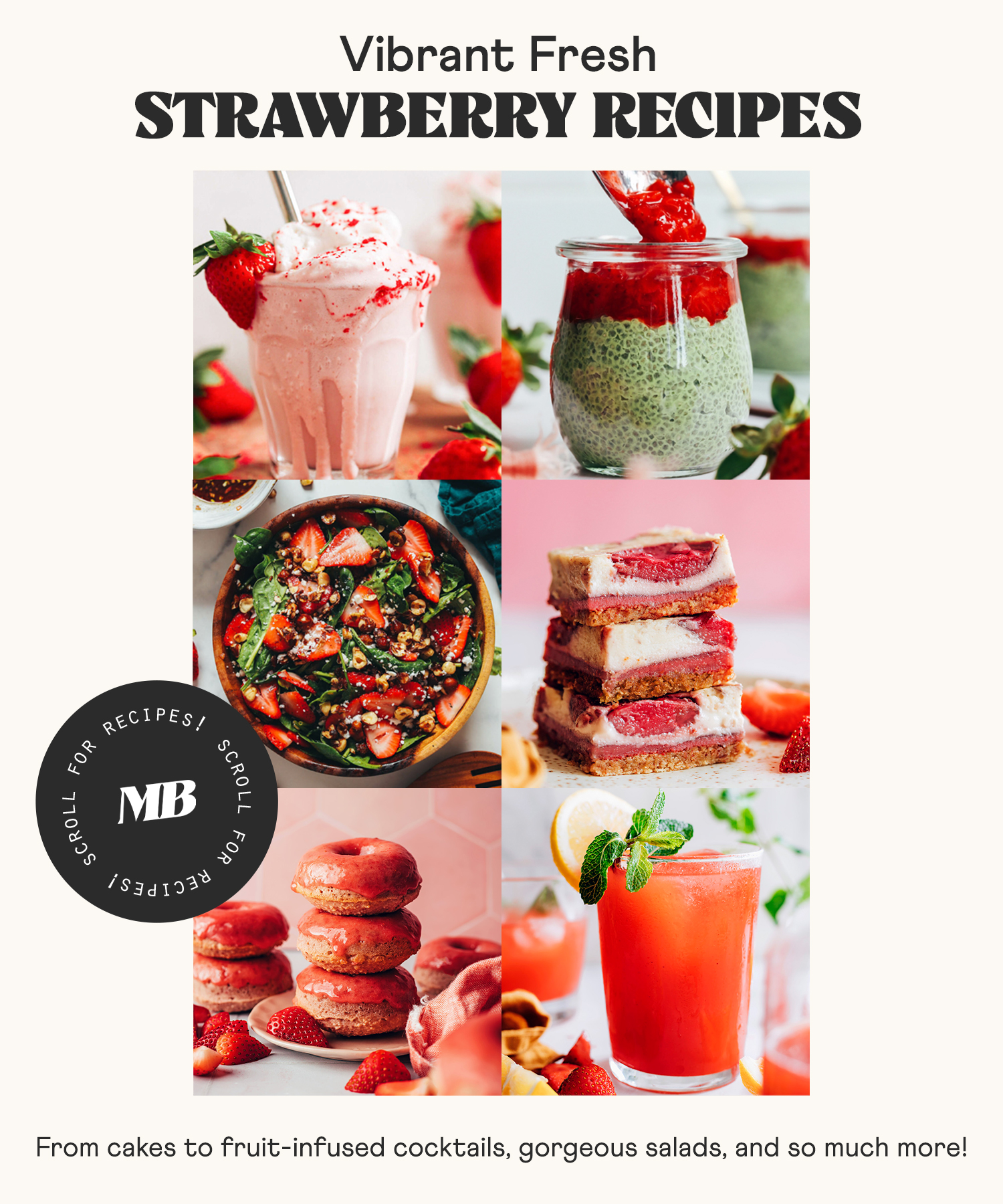 Image of vibrant fresh strawberry recipes