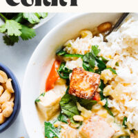 Image of easy vegetable panang curry